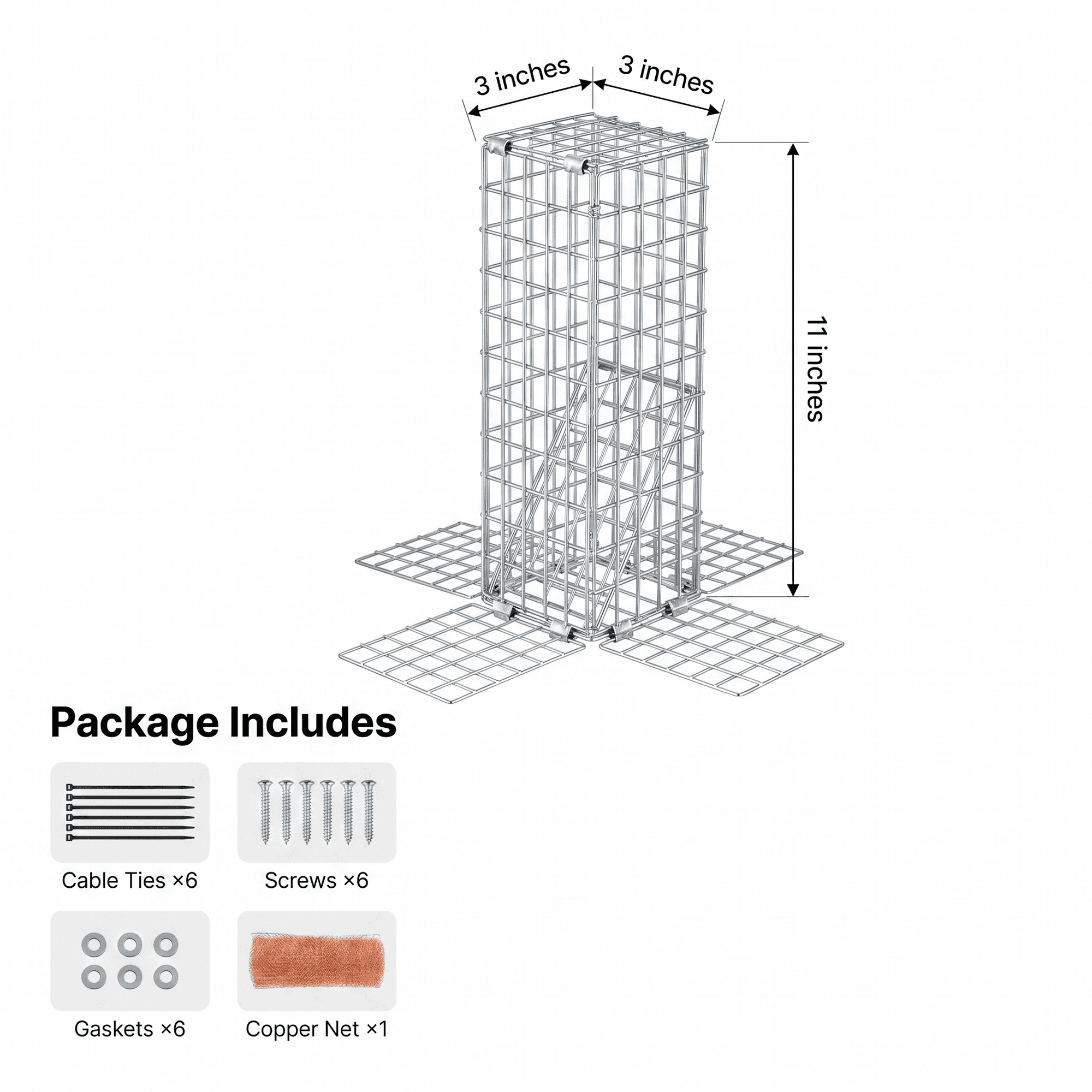 Squirrel door packaging and details