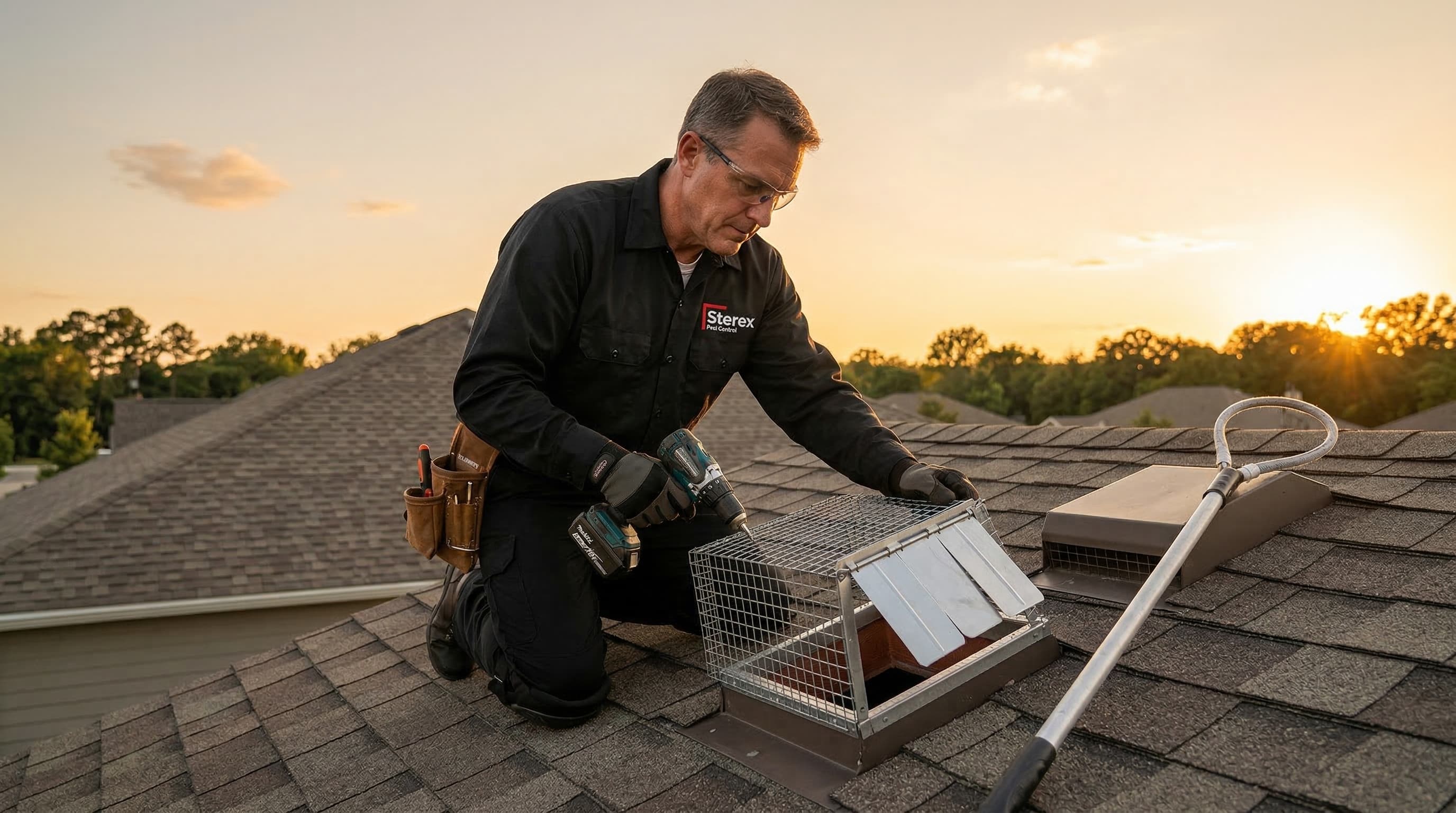 Humane Wildlife Control Toronto - One-Way Door Installation